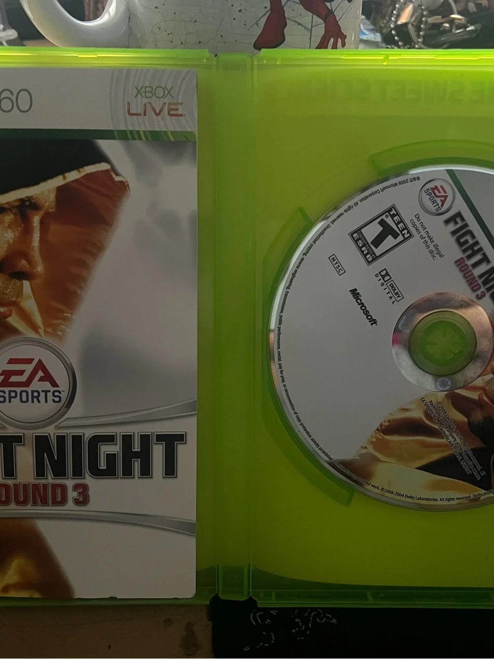 Microsoft Xbox 360 Fight Night Round 3 - Neon Green Case